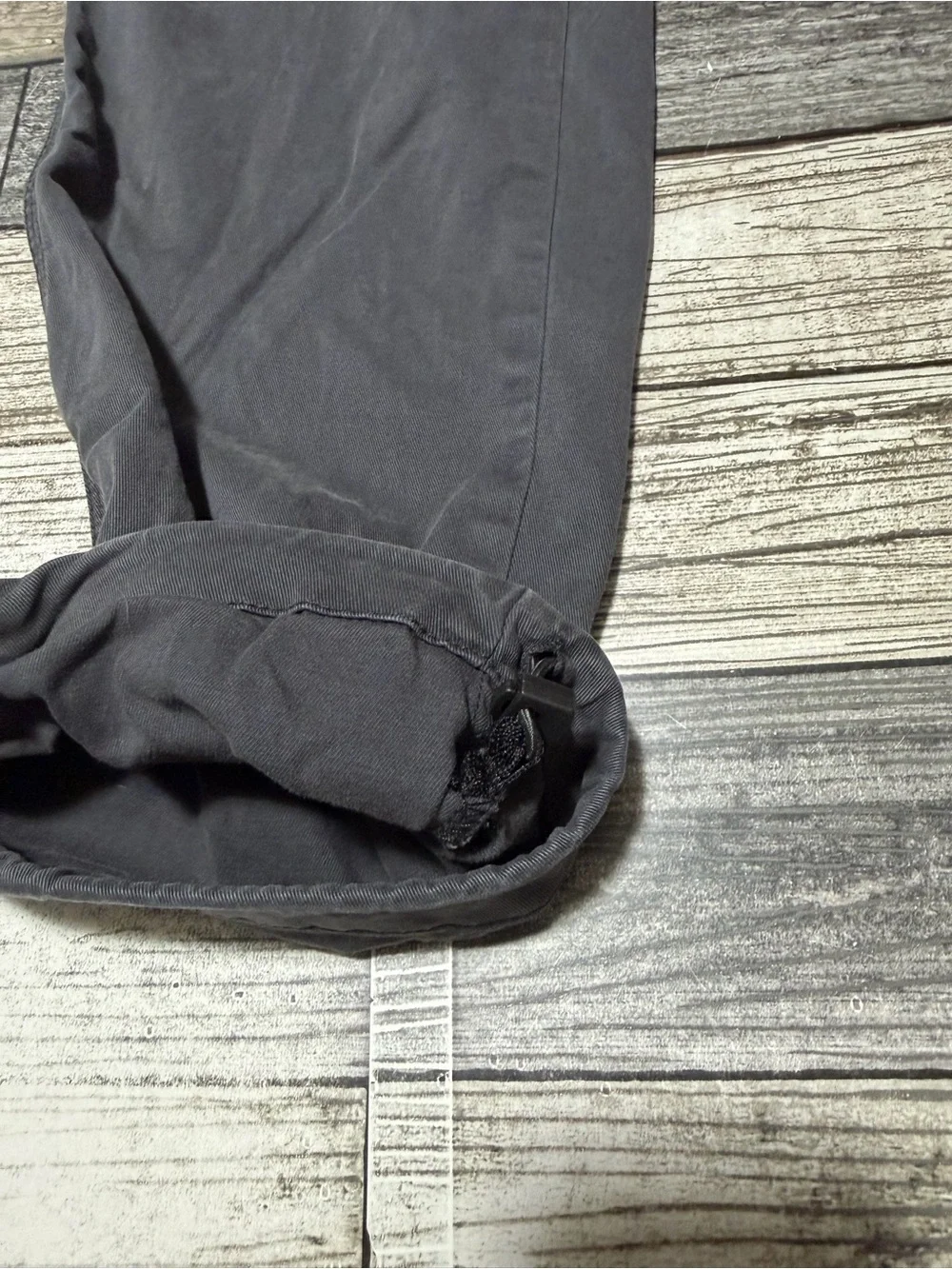 DU/ER Live Free Adventure Cargo Pants Men’s 34x32 Gray Ankle Drawstrings